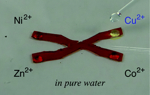 Graphical abstract: Photo-reversible and selective Cu2+ complexation of a spiropyran-carrying sulfobetaine copolymer in saline solution