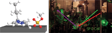 Graphical abstract: Gas–liquid interface of room-temperature ionic liquids