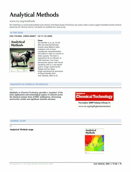 Contents and Highlights in Chemical Technology