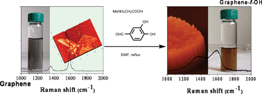 Graphical abstract: Organic functionalisation of graphenes