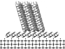 Graphical abstract: Revealing the buried interface: para-sexiphenyl thin films grown on TiO2(110)