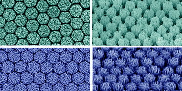 Graphical abstract: Vertically aligned and ordered hematite hierarchical columnar arrays for applications in field-emission, superhydrophilicity, and photocatalysis