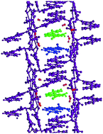 Graphical abstract: Three isolated structural motifs in one crystal: penetration of two 1D chains through large cavities within 2D polymeric sheets
