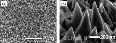 Graphical abstract: Structural control of a cobalt nanocone array grown by directional electrodeposition
