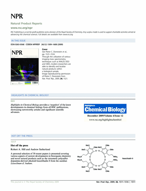 Contents and Highlights in Chemical Biology