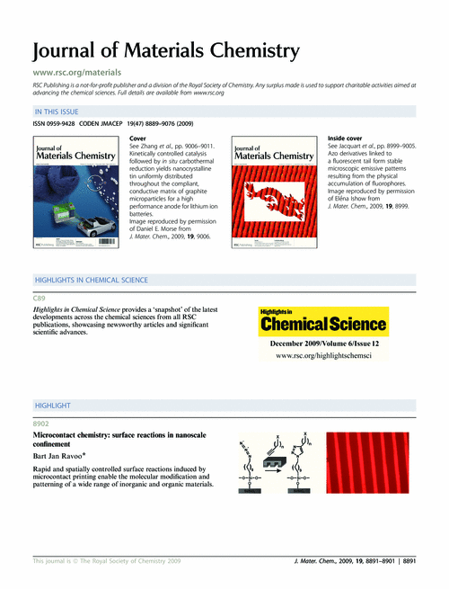 Contents and Highlights in Chemical Science