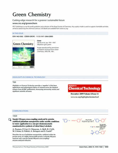 Contents and Highlights in Chemical Technology