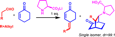 Graphical abstract: Multicomponent asymmetric reactions mediated by proline lithium salt