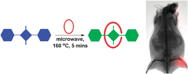 Graphical abstract: Microwave-assisted slipping synthesis of fluorescent squaraine rotaxane probe for bacterial imaging