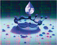 Graphical abstract: The power of the weak: recognition of ion pairs in water using a simple array sensor