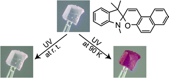 Graphical abstract: Photochromism of spiropyrans and spirooxazines in the solid state: low temperature enhances photocoloration