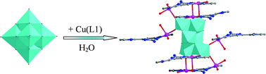 Graphical abstract: Transformation from [W6O19]2− to [W6O22]8− stabilized by Cu(ii) complexation