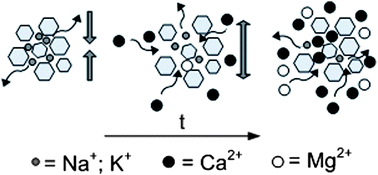 Graphical abstract: Investigation of the effects of ion and water interaction on structure and chemistry of silicalite MFI type zeolite for its potential use as a seawater desalination membrane