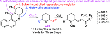 Graphical abstract: Enantiopure 2,6-disubstituted piperidines bearing one alkene- or alkyne-containing substituent: preparation and application to total syntheses of indolizidine-alkaloids