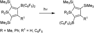 Graphical abstract: Photochemical isomerisation of boryl-substituted silole derivatives