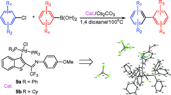 Graphical abstract: New cyclopalladated benzothiophenes: a catalyst precursor for the Suzuki coupling of deactivated aryl chlorides