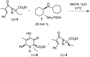 Graphical abstract: Organocatalytic asymmetric aza-Nazarov cyclization of an azirine