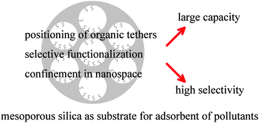 Graphical abstract: Design of functionalization and structural analysis of organically-modified siliceous oxides with periodic structures for the development of sorbents for hazardous substances