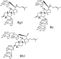 Graphical abstract: Rapid determination of ginsenoside Rg1, Re and Rb1 in ginseng samples by capillary electrophoresis