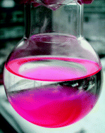 Graphical abstract: Red shining silica: macroscopic pigments and nanoparticles by silylation