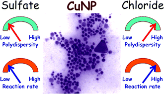 Graphical abstract: Synthesis of copper nanoparticles mediated by photogenerated free radicals: catalytic role of chloride anions