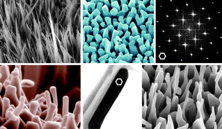 Graphical abstract: Synthesis of vertically aligned single-crystalline α-(FexCr1−x)2O3 nanostructure arrays by microwave irradiation and their growth mechanism