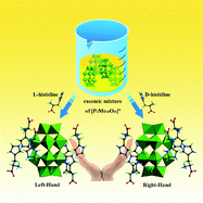 Graphical abstract: Resolution of chiral polyoxoanion [P2Mo18O62]6− with histidine