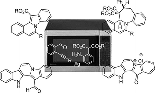 Graphical abstract: Silver catalyzed cascade synthesis of alkaloid ring systems: concise total synthesis of fascaplysin, homofascaplysin C and analogues