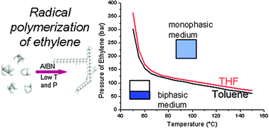 Graphical abstract: Supercritical behavior in free radical polymerization of ethylene in the medium pressure range