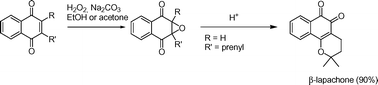 Graphical abstract: Synthesis of naturally occurring naphthoquinone epoxides and application in the synthesis of β-lapachone