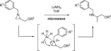 Graphical abstract: Microwave-assisted regioselective ring opening of non-activated aziridines by lithium aluminium hydride