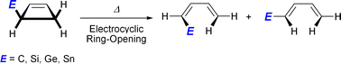 Graphical abstract: Substituent effect of group 14 elements on the ring-opening reaction of cyclobutene