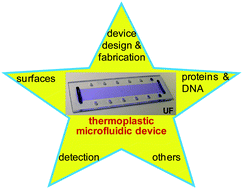Graphical abstract: Thermoplastic microfluidic devices and their applications in protein and DNA analysis