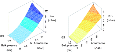 Graphical abstract: In situ gas monitoring in clay rocks: mathematical developments for CO2 and CH4 partial pressure determination under non-controlled pressure conditions using FT-IR spectrometry