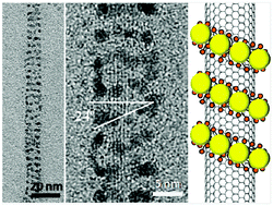 Graphical abstract: Arrangement of palladium nanoparticles templated by supramolecular self-assembly of SDS wrapped on single-walled carbon nanotubes