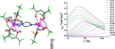 Graphical abstract: Pyrazine-bridged Dy2 single-molecule magnet with a large anisotropic barrier