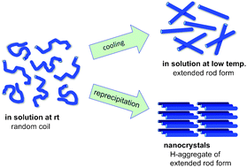 Graphical abstract: Nanocrystallization of oligosilanes by a reprecipitation method: easy fabrication of H-aggregates of linear-chain oligosilane molecules