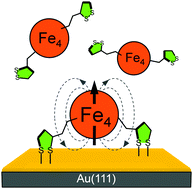 Graphical abstract: One-step covalent grafting of Fe4 single-molecule magnet monolayers on gold