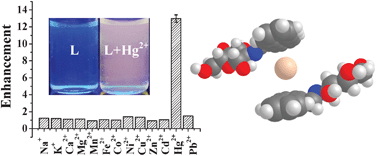 Graphical abstract: Carbohydrate assisted fluorescence turn-on gluco–imino–anthracenyl conjugate as a Hg(ii) sensor in milk and blood serum milieu