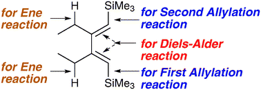 Graphical abstract: Silyl-substituted 1,3-butadienes for Diels–Alder reaction, ene reaction and allylation reaction