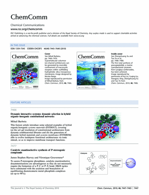 Contents Chemical Communications Rsc Publishing