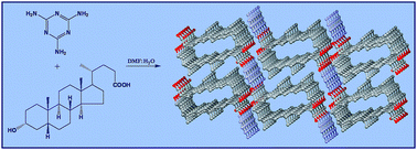 Graphical abstract: Supramolecular architectures formed by co-crystallization of bile acids and melamine