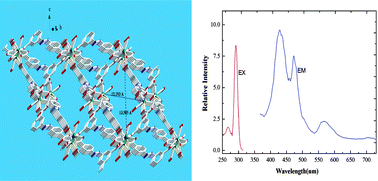 Graphical abstract: A unique example of a 3D framework based on the binuclear dysprosium(iii) azobenzene-3,5,4′-tricarboxylate with 3,6-connected topology showing ferromagnetic properties