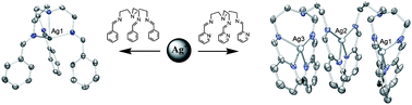 Graphical abstract: Interaction of tripodal Schiff-base ligands with silver(i): structural and solution studies