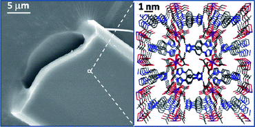 Graphical abstract: Tubular crystals growth for a nanoporous hydrogen-bonded metal–organic framework