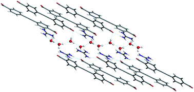 Graphical abstract: One dimensional infinite water wires incorporated in isostructural organic crystalline supermolecules with zwitterionic channels