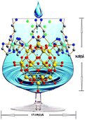 Graphical abstract: {[VIV14VV4O42(H2O)][Ni(C4N3H13)(C4N3H14)]4(H2O)6}4+: a novel nanosized calix-type polyoxovanadate cation