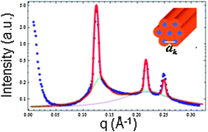 Graphical abstract: SAXS investigation of a cubic to a sponge (L3) phase transition in self-assembled lipid nanocarriers