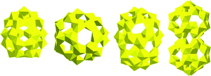 Graphical abstract: Uranyl peroxide closed clusters containing topological squares