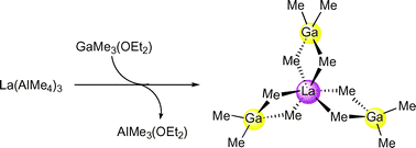 Graphical abstract: Donor-assisted tetramethylaluminate/gallate exchange in organolanthanide complexes: pushing the limits of Pearson's HSAB concept